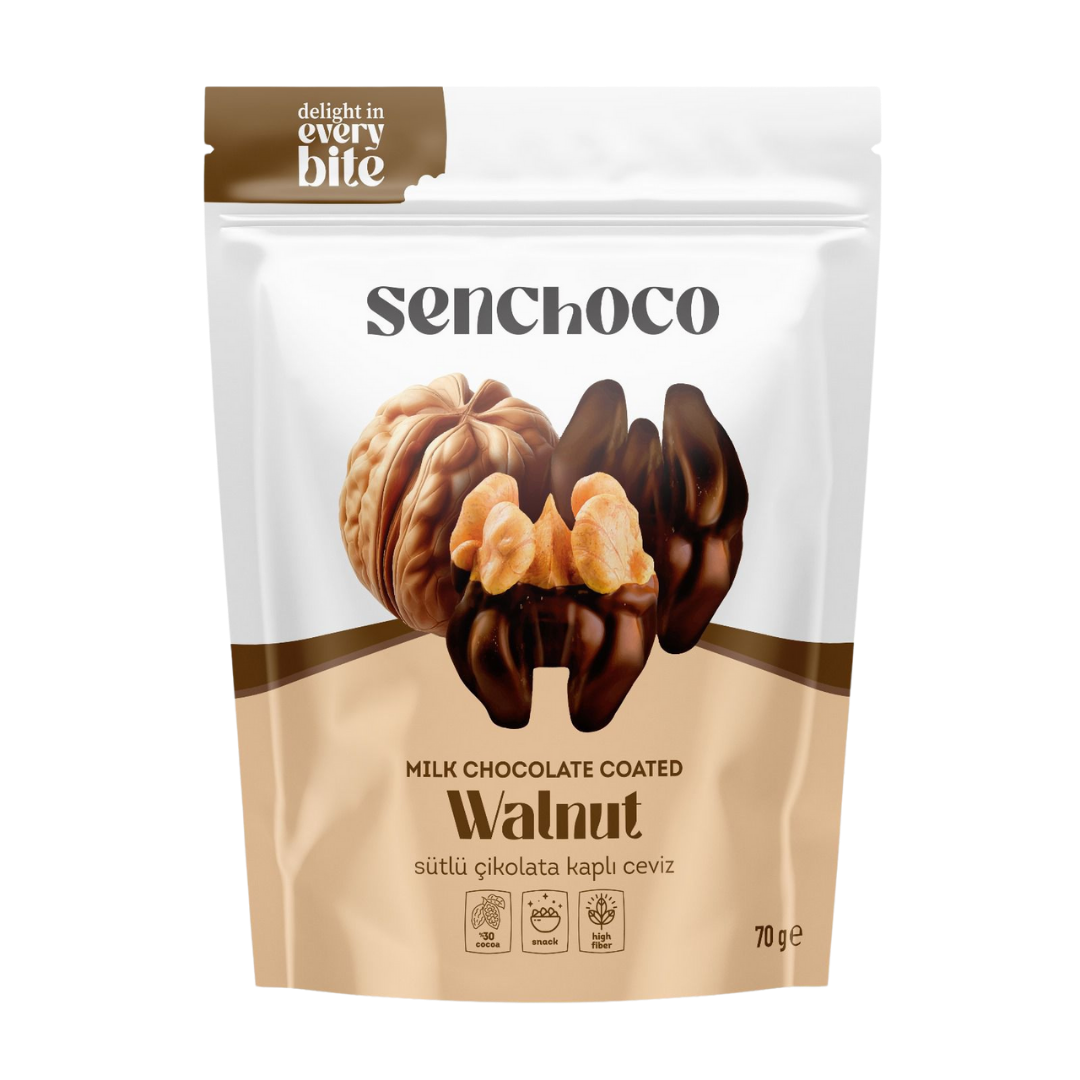 Sütlü Çikolata Kaplı Ceviz